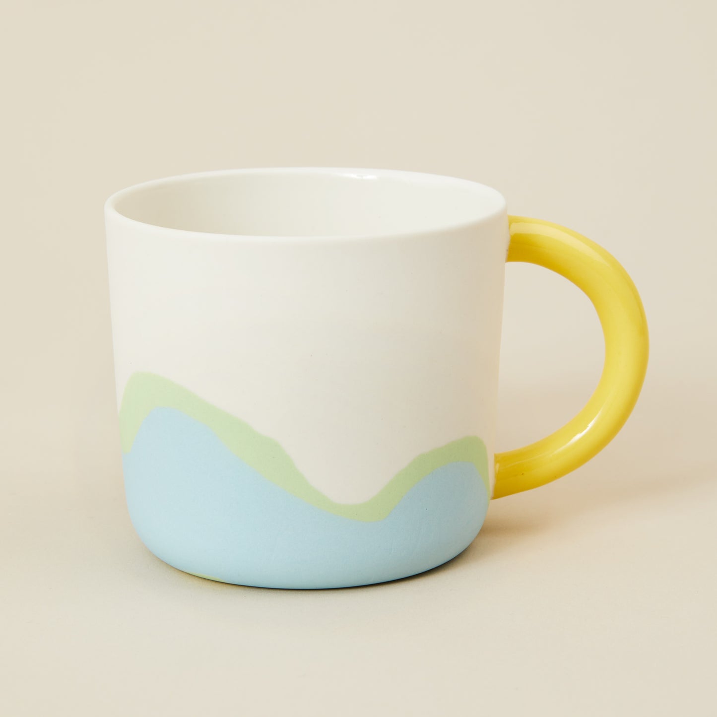 Mug  (turquoise/yellow)